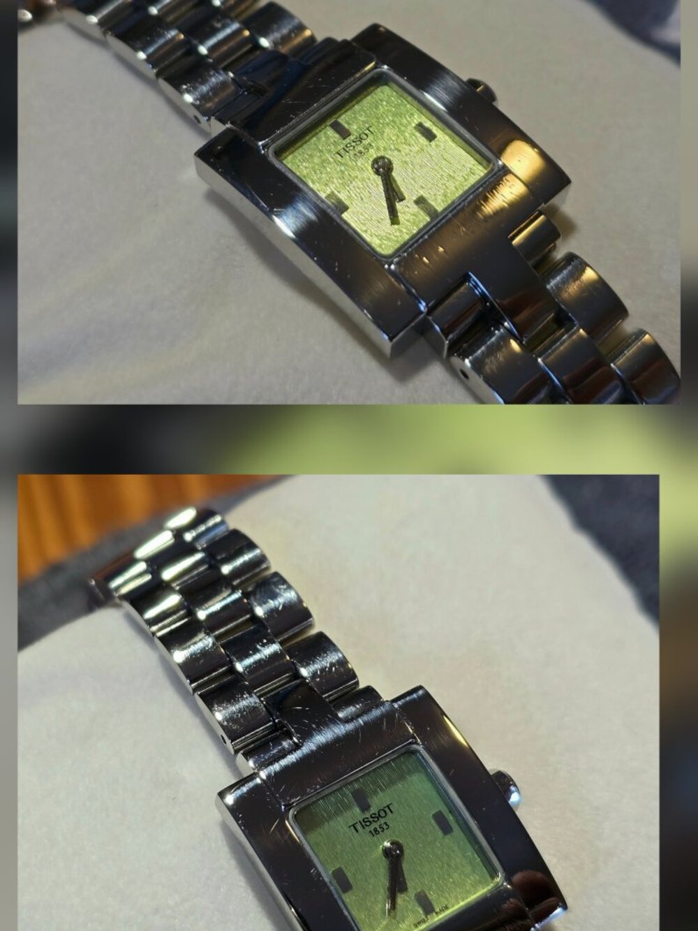 2001 Tissot Watch, Lime Green Dial, Swiss, ETA 901.001 Movement, L730K, 22 mm - Picture 10 of 10